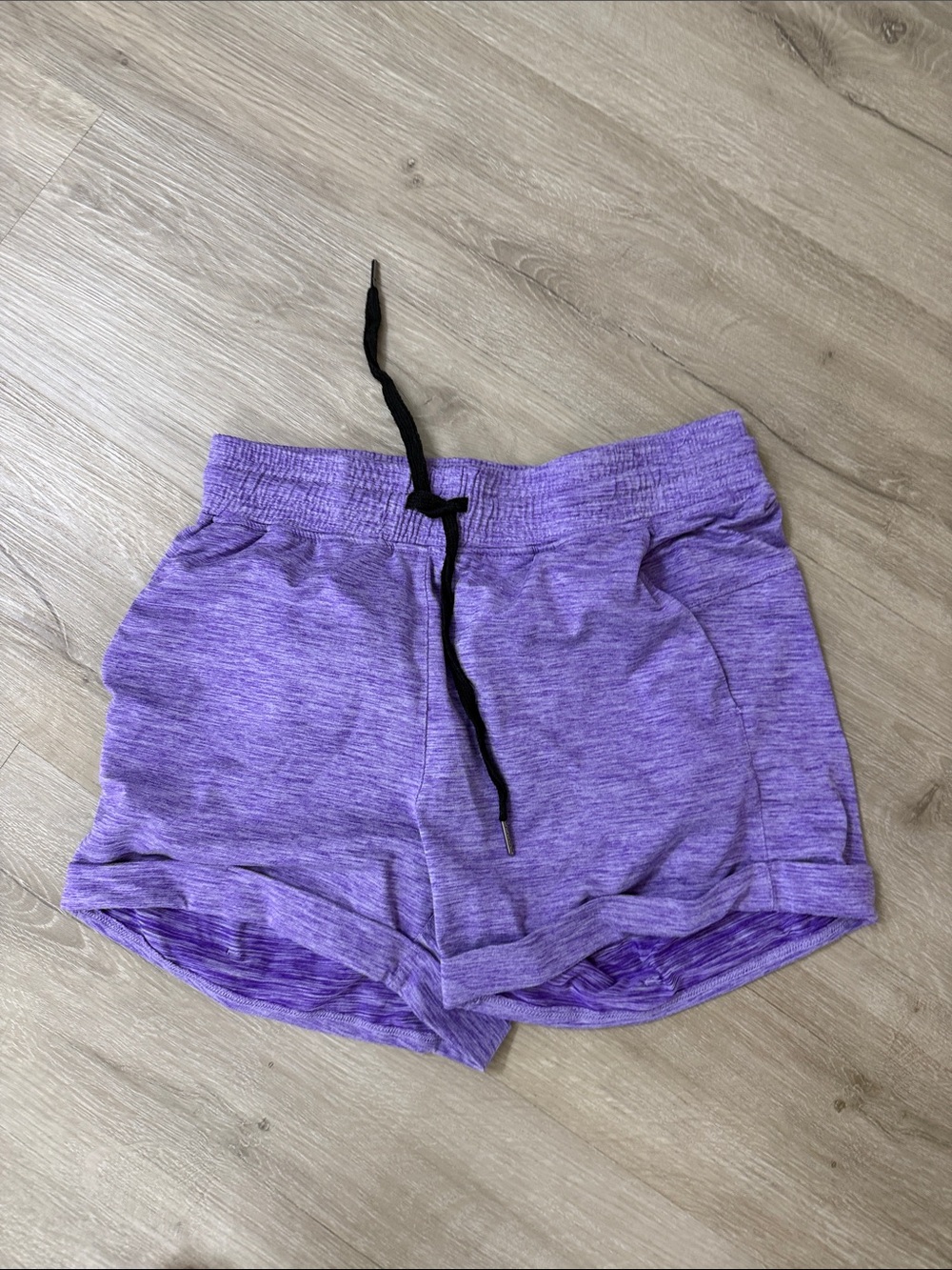 Born Primitive Purple Athletic Shorts with Black Drawstring